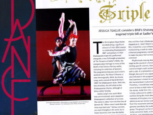 Shakespeare Triple Bill, Birmingham Royal Ballet