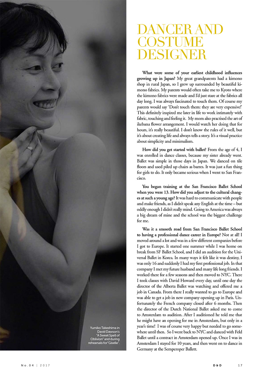 Yumiko Takeshima Danza interview Jessica Teague 2