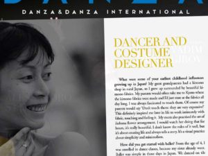 Close-up: Yumiko Takeshima interview, Danza